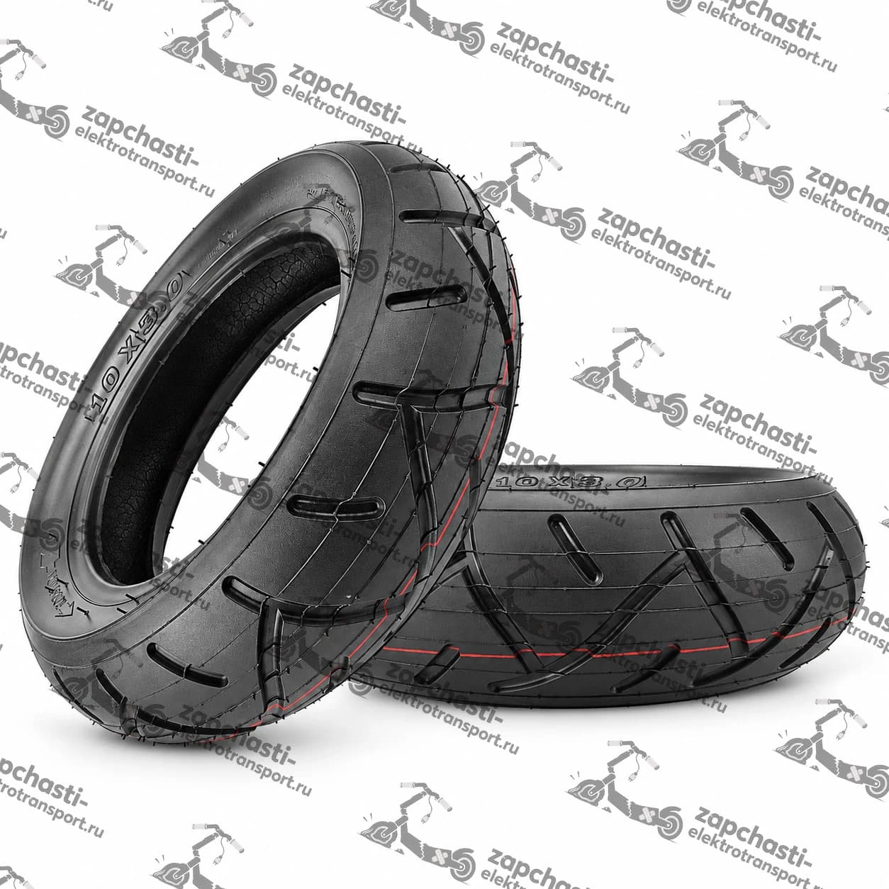 Покрышка 10х3.0 Tubeless шоссейная Kugoo M4 код 0482