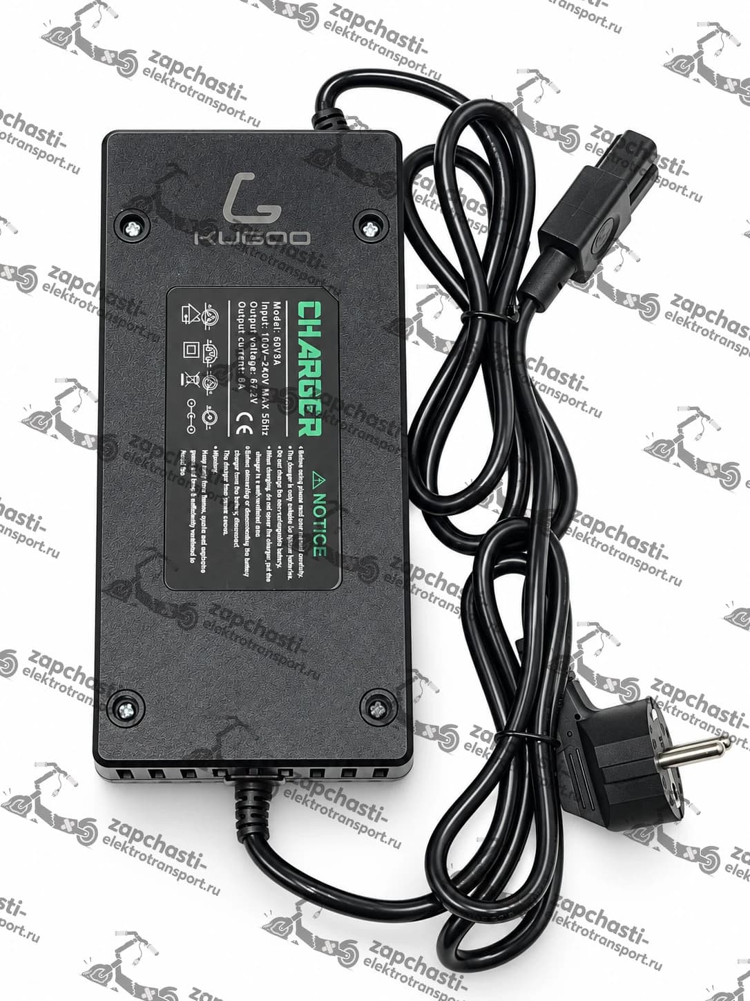 Зарядное устройство для электробайка Kugoo U5/U6/T2/C3 PRO/C6 PRO/City Coco (60V 8A)
