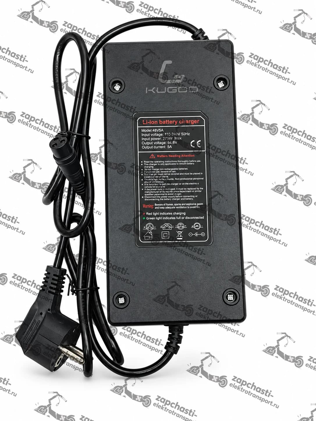 Зарядное устройство для электросамоката Kugoo F1 PRO (54.6V 5A)