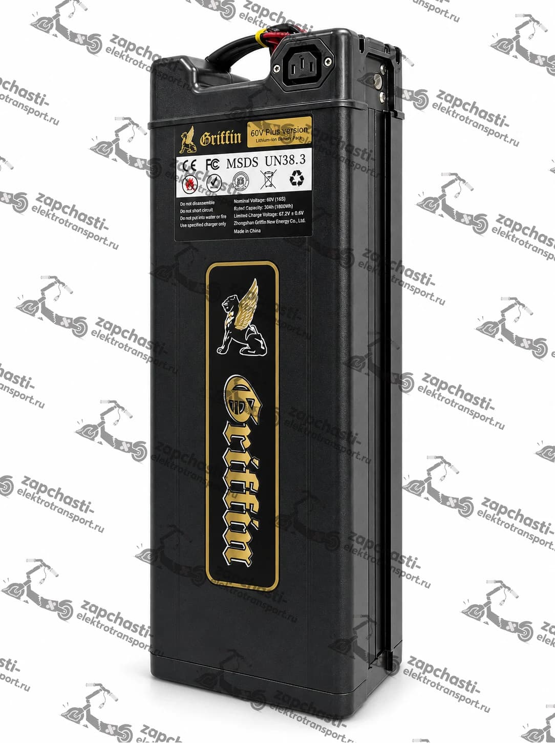 Аккумулятор Griffin 60V 30Ah электрического велосипеда Монстр