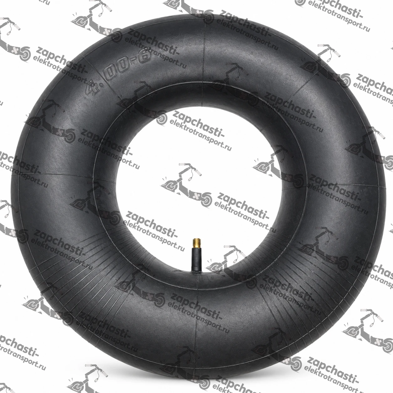 Камера 10" 4.00-6 (10x6.00-5.5/10x6.00-6) (прямой ниппель) для электросамоката Kugoo C1 Pro — фото 1