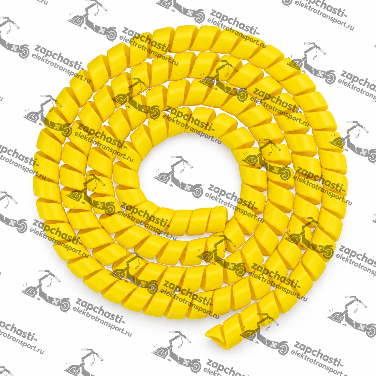 Оплетка спиральная для проводов желтая код 1268 — фото 1